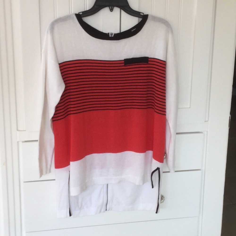Cullen Oversized Tunic Hi-Lo with Zipper Back